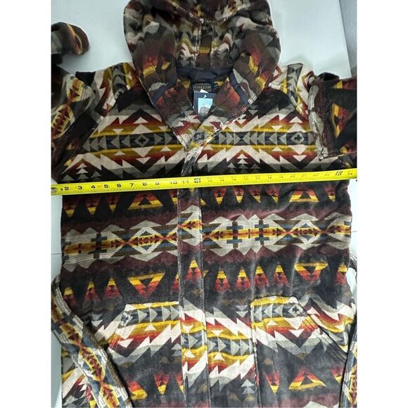 NWT Pendleton Solstice Patterned Long Sleeve Terry Velour Robe Unisex Size S/M - Picture 8 of 13